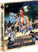 (Das blutige Schwert des Königstigers L.E. (DVD/Blu-ray)) Ein junger Kampfkunstschüler wird in eine erbitterte Fehde zwischen rivalisierenden Clans hineingezogen. Nach dem Fund eines, im Blut der Königsfamilie getränkten, Schwertes begibt er sich auf einen blutigen Pfad, der von Rache geprägt ist... Artikelbild