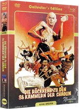 (Die Rückkehr zu den 36 Kammern der Shaolin L.E.(DVD/Blu-ray) (Cover C)) Chao, ein Tagedieb und Schauspieler mit dem Herz am rechten Fleck, willigt in einen gefährlichen Plan der gedemütigten Arbeiter der lokalen Färberei ein. Er soll sich als Shaolin-Mönch aus dem Tempel der 36 Kammern ausgeben, doch der Plan scheitert und er entkommt nur knapp. Entschlossen, die Arbeiter zu rächen, will er ein echter Kung-Fu-Schüler im Tempel des Mönchs San Te werden. Doch die Aufnahme in den Tempel erweist sich als schwieriger als gedacht. Artikelbild
