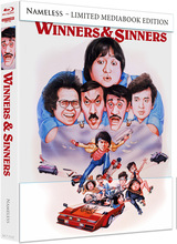 (Winners & Sinners L.E.(4K/ Blu-ray) (Cover B)) Starke Kung-Fu-Fights, knallharte Autokarambolagen und spritzige Dialoge machen die CoProduktion von Jackie Chan, Sammo Hung und Yuen Biao zu einem absoluten Action-MovieHighlight! Endlich aus dem Gefängnis entlassen, schwören sich die fünf Freunde Teekessel (Sammo Hung), Auspuffrohr, Vaseline, Curly und Rookie von nun an keine „krummen Dinger“ mehr zu drehen. Um ein ehrliches Leben zu führen, gründen sie eine kleine Reinigungsfirma. Doch schon bald geraten die Fünf erneut mit dem Gesetz in Konflikt, diesmal allerdings ohne überhaupt davon zu wissen. Die Druckplatten des von Detective CID 07 (Jackie Chan) gesuchten Geldfälschers Chau landen versehentlich in ihrem Lieferwagen - und plötzlich stehen sie zwischen allen Fronten. Denn nicht nur der gefürchtete Unterweltboss Yandem, auch die Polizei ist den ahnungslosen und unschuldigen Freunden auf den Fersen... Artikelbild