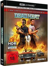(Dead Heat L.E.(4K/Blu-ray) (Cover A)) Bei einem Überfall auf die Nationalbank werden die Täter im Feuergefecht getötet - doch eigentlich sind sie ja schon tot! Das jedenfalls schwört die Gerichtsmedizinerin, die behauptet, die Ganoven schon einmal auf ihrem Seziertisch zerlegt zu haben. Die Police Detectives Mortis und Bigelow werden auf den Fall angesetzt. Dass dieser Auftrag nicht ganz ungefährlich ist, merken die beiden sofort, denn Mortis wird bei der ersten heißen Spur getötet. Und was macht ein soeben erschossener Cop, der dank modernster Technik wieder zum Leben erwacht und vergnügt mit seiner MG rumfuchtelt - klar doch, er sucht seinen Mörder! Frei nach dem Motto: ein toter Cop ist ein noch besserer Cop, gehen Mortis und Bigelow im Verbrecherdschungel von Los Angeles auf Großwildjagd ... Artikelbild
