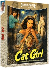 (Cat Girl - Die Nächte der Würgerin L.E.) Leonora wird von ihrem Onkel auf das abgelegene Landhaus ihrer Vorfahren geladen. Dieser erzählt ihr von einem 700 Jahre alten Fluch, der auf der Familie lastet, wodurch sich die Seele in einen Leoparden einnisten kann und die Kontrolle über das Tier hat. Leonora will dies nicht glauben, doch kurz darauf wird Edmund von einem Leoparden getötet, wodurch der Fluch auf Leonora übergeht. Der Arzt Dr. Brian Marlowe, Leonoras alte Jugendliebe, geht von einer geistigen Verwirrung aus. Auch bei weiteren Opfern des Leoparden will er ihr keiner Glauben schenken. Artikelbild