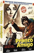 (Pronto, Amigo (Cover A)) Eine Expedition, die Schwefelvorkommen in Kalifornien aufspüren soll, wird von einer Horde Mexikanern überfallen. Pat Scotty, ein hochintelligenter Offizier, der jedoch bei der Armee in Ungnade gefallen ist, wird losgeschickt, um der Sache auf den Grund zu gehen. Auf seinem Ritt wird auch er überfallen, doch Scotty gelingt es, sich mit Capataz, dem Anführer der Banditen, anzufreunden. Während er noch an einem Plan arbeitet, wie er entkommen kann, schreitet das 7. Kavallerieregiment zur Tat. Die Banditen werden aufgerieben und Capataz festgesetzt. Als dieser gehängt werden soll, steht Scotty vor der Entscheidung seines Lebens: soll er ihn retten oder hängen lassen? Artikelbild