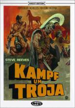 (Der Kampf um Troja (Cover B)) 12. Jh. v. Chr.: Nachdem Paris, der Sohn des Königs Priamos von Troja, die Liebe Helenas, Frau des Griechen Menelaos, erobert hat, versuchen die Griechen vergeblich Troja im Kampf zu besiegen. Die Heerführer Achilles, Agamemnon, Menelaos und Odysseus sind machtlos gegen die stark befestigte Stadt. Als nach zehnjährigem Kampf selbst bei den Trojanern Soldaten und Vorräte eng werden, wird Aeneas, bekennender Gegner des Paris, beauftragt Soldaten aus dem Hinterland zu rekrutieren und eine Armee nach Troja zu führen. Den ausgehandelten Waffenstillstand nutzt Odysseus für eine List. Er lässt ein riesiges Holzpferd bauen, in dessem Bauch sich griechische Soldaten verbergen. Als Aeneas mit der Armee zurückkehrt und erfährt, dass seine Frau Creusa als Geisel im griechischen Lager verweilt kommmt es zum offenen Kampf und Aeneas durchbricht den griechischen Wall. Die Griechen ziehen sich zurück. Paris, im Gefühl des Sieges, lässt trotz aller Warnungen seiner Schwester Cassandra das Pferd als Trophäe des Triumphes in die Stadt bringen. In der darauf folgenden Nacht setzen die Griechen ihren Plan um... Artikelbild