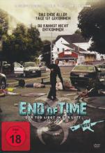 (End of Time - Der Tod liegt in der Luft) Der militärische Versuch, einen Satelliten abzuschießen, entfesselt eine Viren-Epidemie in einer abgelegenen, kleinen Stadt. Polizist Max Brody und seine Freundin Brooke, müssen sich ihren Weg durch ein Heer von infizierten Stadtbewohnern und Soldaten kämpfen, um sich selbst und ihre Familien vor einem schrecklichen, frühen Tod zu retten. Doch eines ist sicher: Es werden nur die Stärksten überleben... Pressezitat: `Die Weltpresse ist schnell einig gewesen: End of Time ist einer der wenigen Independent-Hits der letzten Jahre der es schaffen wird, die Kinos im Sturm zu erobern.` Artikelbild