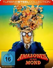 (Amazonen auf dem Mond oder Warum die Amis...) Was tun außergewöhnlich schöne Amazonen vom Mond, wenn plötzlich drei agile Raumfahrer auftauchen und die Idylle zerstören? So, im schlechtesten Stil aller Fernsehsendungen, beginnt ein `spannender` Film; aber nur, um ebenso plötzlich wieder unterbrochen zu werden. Denn wie das bei amerikanischen TV-Sendern so ist, Werbung muß sein und Kurz-Sketche beleben den Fernsehabend. Da werden nun Fragen aufgeworfen wie: warum auch Playgirls Gefühle und Fernseher eine Seele haben, warum Wohnungen auch Menschen sein können, warum Rendezvous daneben gehen können oder ob die Titanic an einem Eisberg oder an einer Kirchturmspitze zerschellte. Dann wiederum geht es um Problemlösungen, z.B. wie löst man als Sohn eines Unsichtbaren die Überbevölkerung, oder ob Perücken aus Teppich viel pflegeleichter sind... Artikelbild