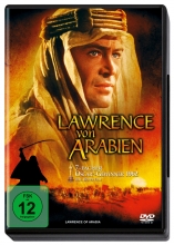 (Lawrence von Arabien) Die wahre Heldengeschichte eines außergewöhnlichen Mannes, T.E.Lawrence. Sein leidenschaftlicher Einsatz für seine Ideale und sein unerschrockener Mut haben ihm seinen Platz in der Geschichte gesichert: Als der legendäre Lawrence von Arabien.
Dieser Film zeigt in gigantischen, einzigartigen Szenen das dramatische Schicksal eines Auserwählten. Ausgezeichnet mit sieben Oscars, darunter `Bester Film` und `Beste Regie` (David Lean)! Die glänzenden schauspielerischen Leistungen von Peter O´Toole, Alec Guiness, Anthony Quinn, Jack Hawkins, Omar Sharif und Anthony Quayle machen diesen Film zu einem Meisterwek, das man immer wieder sehen möchte. Artikelbild