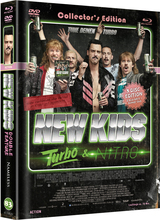 (New Kids Turbo & Nitro - Double Feat. L.E.(inkl. TV-Serie) (Cover C)) NEW KIDS - Turbo (2010):
New Kids, das sind: Richard, Robbie, Rikkert, Barrie und Gerrie aus Maaskantje. Einem verschlafenen Örtchen in den Niederlanden, wo die Zeit seit den 90er-Jahren stillzustehen scheint. Die Karriere der scheinbar unterbelichteten Dorfproleten mit Vokuhila-Haarschnitt und Assi-Look, Dosenbier, getunten Autos, Goldkettchen und Badelatschen begann als Helden einer Kurzserie im Internet. Nach mehr als 2,5 Millionen Klicks im Internet starteten die fünf Dorfprolls zunächst im TV-Sender Comedy Central durch und entwickelten sich binnen kürzester Zeit zu einem wahren Phänomen. Mit großer Klappe und einem Überschuss an Testosteron präsentieren sich die New Kids und starten einen Angriff auf den guten Geschmack.
NEW KIDS - Nitro (2012):
Willkommen in der nächsten Runde! Mit den fünf prolligen Krawallbrüdern und einem neuen, noch krasseren, noch härteren und noch geschmackloseren Abenteuer. Diesmal bedroht eine Zombie-Plage ganz Friesland. In Maaskantje haben die fünf Jungs Richard, Rikkert, Gerrie, Robbie und Barrie allerdings momentan ganz andere Sorgen. Die liefern sich nämlich mit den Hooligans aus dem Nachbarkaff Schijndel immer wieder erbarmungslose Gefechte, illegale Autorennen und gewaltige Schlägereien. Als jedoch der erste Bewohner aus ihrer Provinz Brabant Opfer der Zombies wird, stehen die New Kids vor einer schwierigen Entscheidung: Sie müssen sich wohl oder übel mit ihren verhassten Kontrahenten zusammentun, um den Kampf gegen die untoten Zombies aufzunehmen. Natürlich dauert es nicht lange, bis hier die ersten Artikelbild