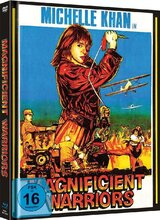 (Magnificent Warriors - Dynamite Fighters L.E. (DVD/Blu-ray) (Cover C)) 1938 hat der chinesisch-japanische Krieg seinen blutigen Höhepunkt erreicht. Im Nachbarland Bhutan regiert ein japanischer General mit brutaler Härte über ein Gefangenenlager von internierten Chinesen. Kaal, die Stadt, die von General Toga besetzt ist, wird zum Schauplatz unerbittlicher Kämpfe gegen die Macht der Japaner. Um die Macht der verhassten Japaner endgültig zu brechen, wird Chu King eingesetzt: eine Frau wie Dynamit. Sie beherrscht den Umgang mit der schnellsten und tödlichsten Peitsche des Fernen Ostens und ist die erste Kampffliegerin in diesem Krieg. Zusammen mit dem ausgefuchsten Spieler Ng, einem listenreichen Kampfgefährten, nimmt sie die Herausforderung an. Am Ende der blutigen Schlacht bleibt nur eine Lösung: Die ganze Stadt muss in einem höllischen Feuersturm zerstört werden. Artikelbild