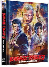 (Karate Tiger 3 - Blood Brother L.E. (DVD/Blu-ray) (Cover C)) Casey (Keith Vitali) und Will (Loren Avedon) sind die zerstrittenen Söhne von CIA-Agent John Alexander. Auf brutalste Weise wird Alexander an seinem 65. Geburtstag getötet. Beide versuchen auf ihre Weise, den Mörder des Vaters, Franco, einen international gesuchten Terroristen, zu verfolgen. Der unerfahrene Will schleust sich in die Terroristengruppe Francos ein. Nach und nach gewinnt er das Vertrauen des Terroristenchefs. Casey, selbst CIA-Agent, ist seinem Bruder gefolgt. Franco erfährt, dass Casey ihm auf der Spur ist. Er gibt seinem neuen Killer den Auftrag, Casey zu erledigen. Der Killer heißt ?Will?. Noch ahnt Will nicht, wen er töten soll. Doch dann stehen sich die Brüder Auge in Auge gegenüber. Beide sind durchtrainierte Kickboxer, stahlharte Kampfmaschinen, die die Schwächen ihres Gegenübers genau kennen. Kommt es zu dem alles entscheidenden Kampf...? Artikelbild